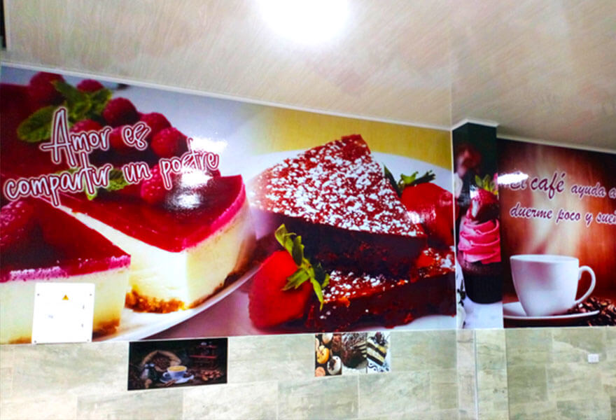 decoración en vinilo adhesivo